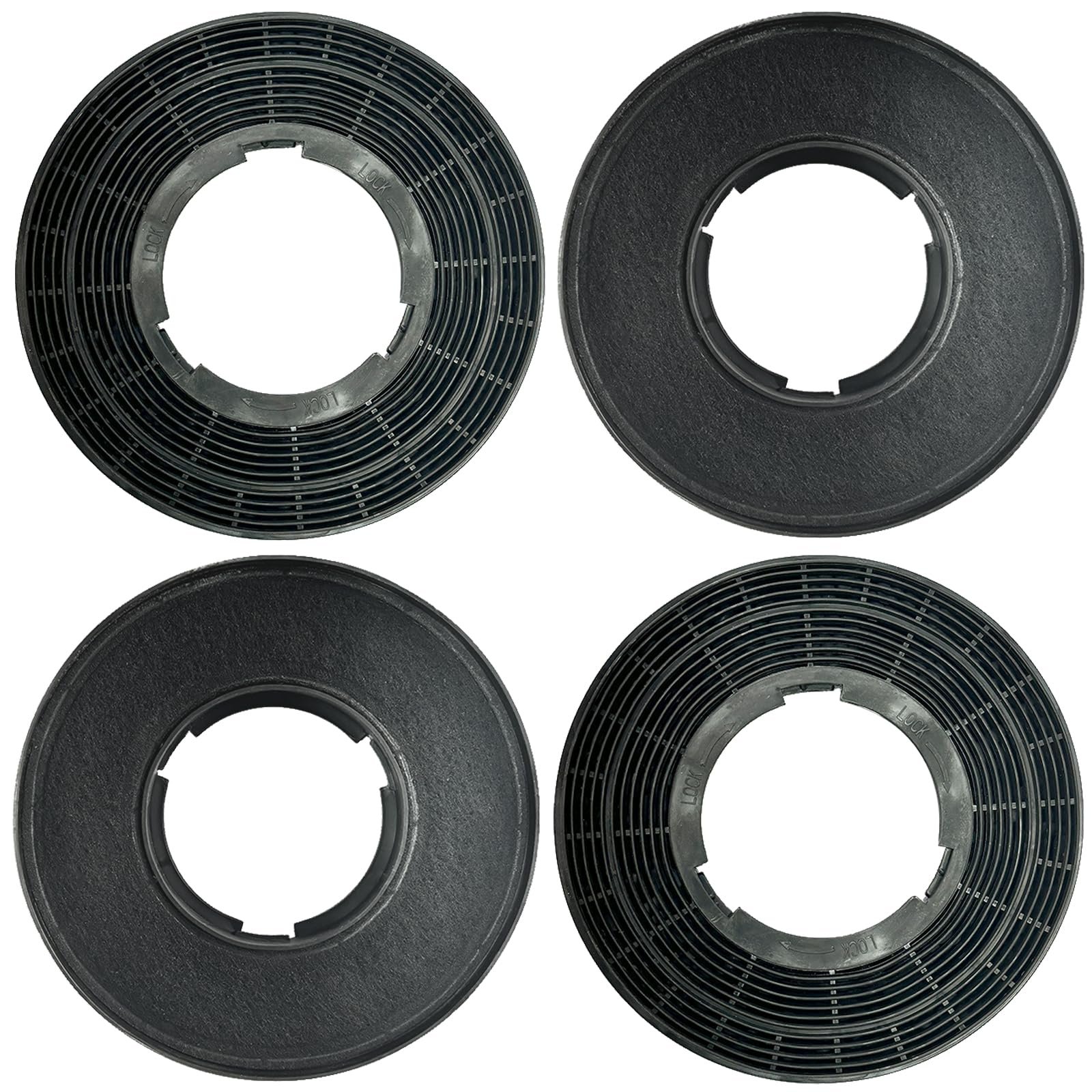 4 Pack CBCF005 Filtres à charbon actif Compatible avec CIARRA CBCB5913A et Hotte aspirante intégrée CBCS5913A