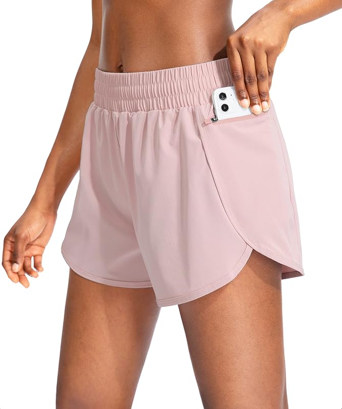 Shorts esportivos femininos Soothfeel de 7,6 cm ou 12,7 cm