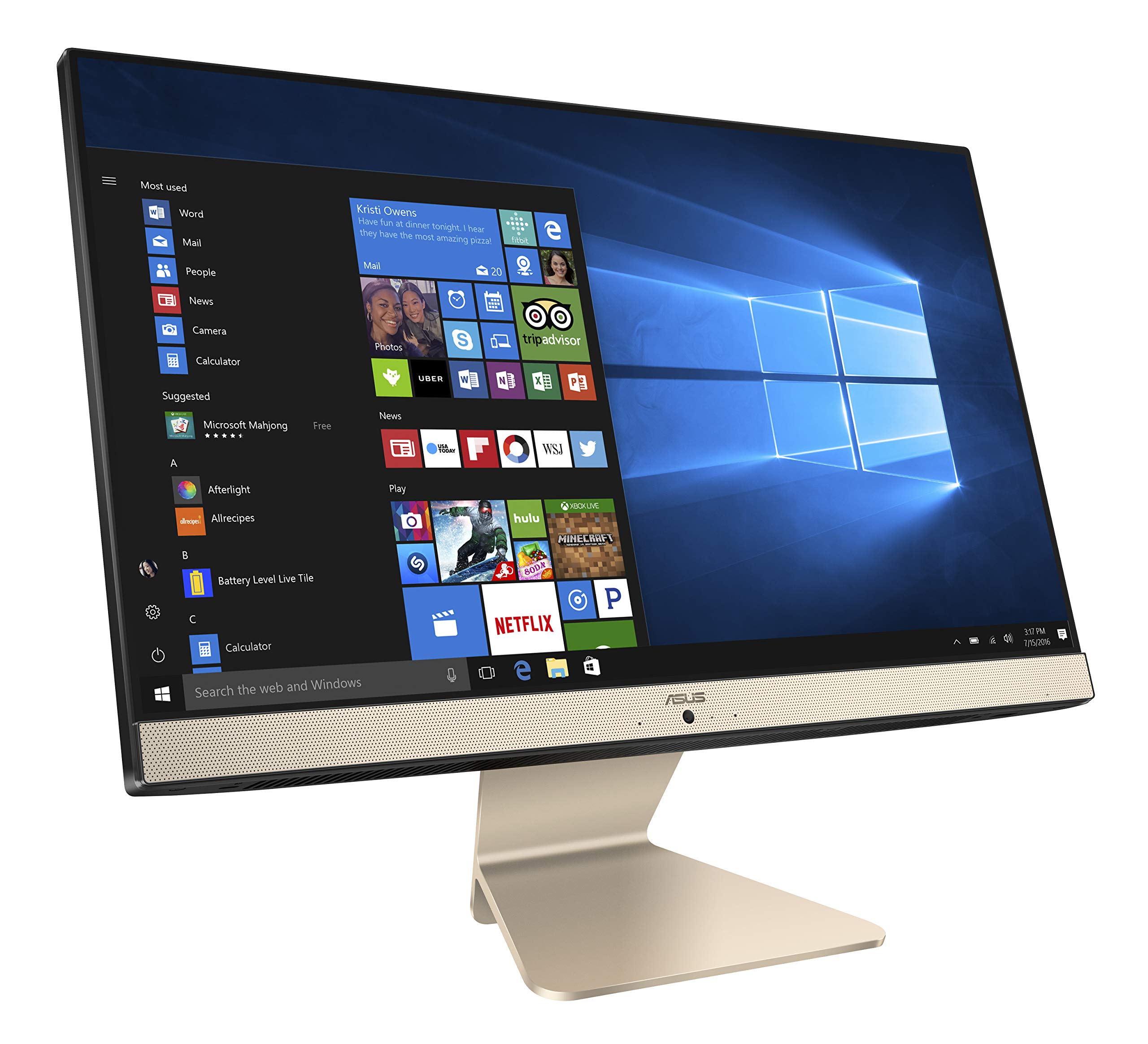 Windowsデスクトップ ASUS VIVO 22 V222GA Celeron J4005 4GB ASUS Vivo AiO V222, 21.5-inch (54.61 cms) FHD, Dual Core