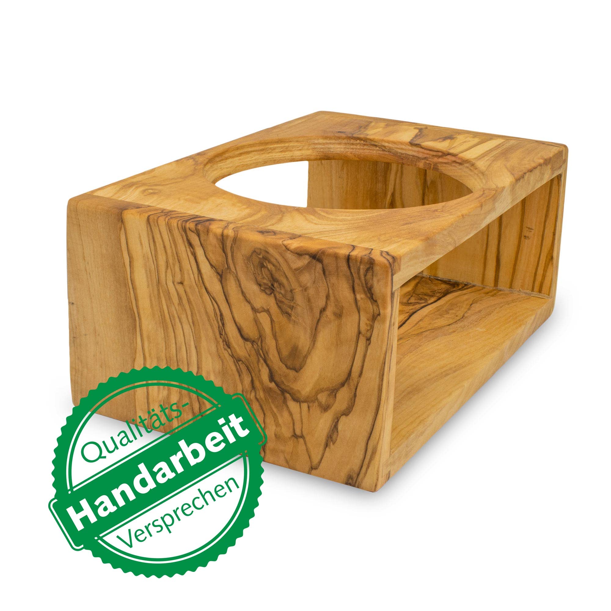 NATUREHOME Dispensador de jabón de diseño hecho de madera de olivo (compatible con nuestros dispensadores de cerámica).