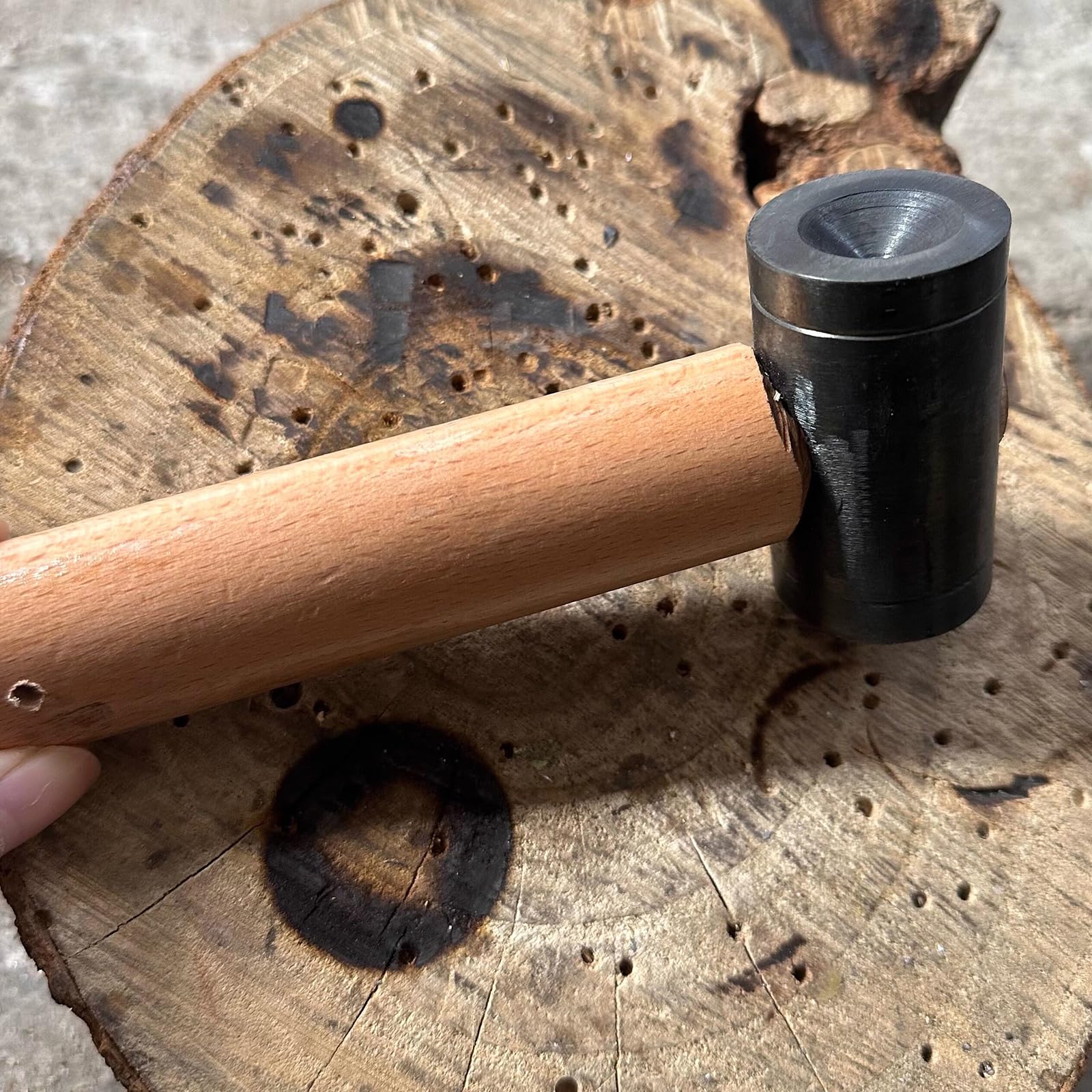 Cascanueces manual, pinzas resistentes para nueces, con base de hierro, martillo, avellanas con un diámetro de 12/16/19 mm, para nueces, nueces, avellanas, almendras, nueces