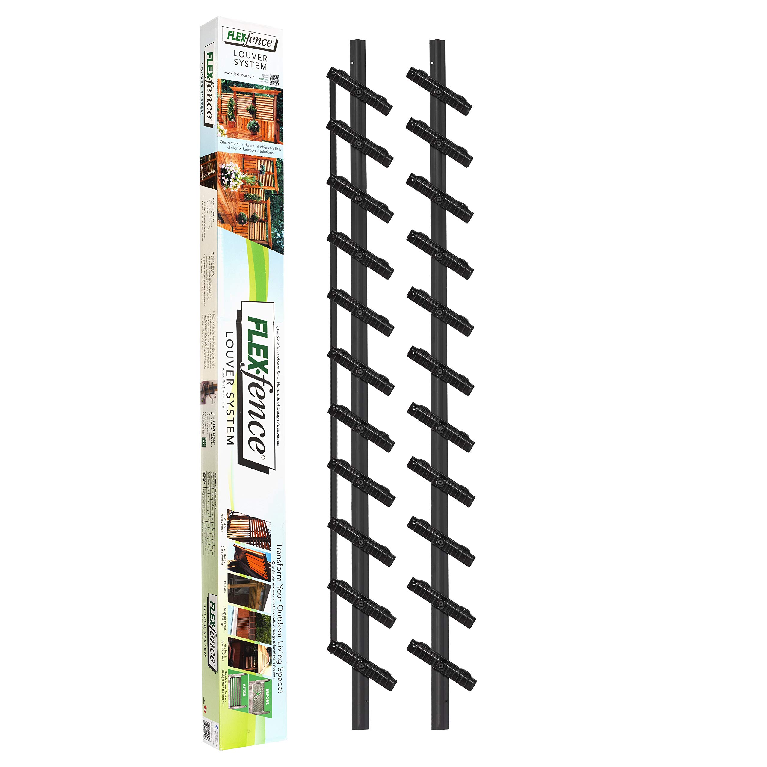 Decorative Versa Fence Louver System, Perfect for Gardens, Patios and Outdoor Spaces, Indoor and Outdoor Use, 1 Pack