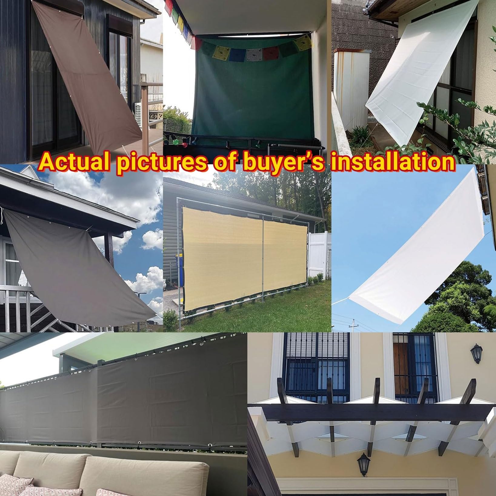 Voile D'ombrage Carré 1.6 X 3.3 M Résistant Aux UV Voile Ombrage Rectangulaire Avec Oeillets Et Cordons Tissu D'ombrage Pour Patio Terrasse Extérieur, Noir