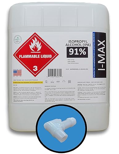 Miniatura 2 de Alcohol isopropílico 91% - 5 galones de IPA de alta pureza - Incluye una espita - Fabricado en Estados Unidos - Cubo de HDPE
