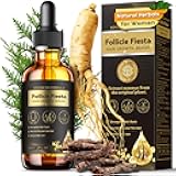 Hair Growth Serum Oil for Women, 100% Veganic Natural Herbal Extracts, Root Revive Visibly Thickening Fuller Hair, Follicle Stimulator Scalp Serum for Hair Loss/Shedding,Thin, Dry & Damaged Treatment