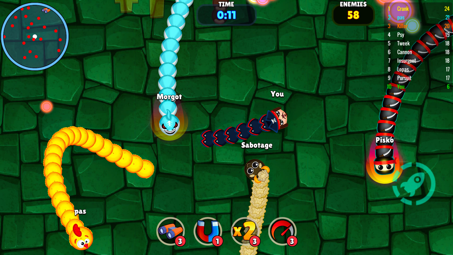 Snake Clash Survival Hunt Challenge: Slither Snake Battle Rivals ...