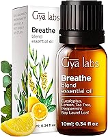 Vista 1 de Gya Labs Breathe Essential Oil Blends - 100% Pure Natural Breathe Easy Essential Oils from Eucalyptus, Peppermint and More for Humidifier Cleaner