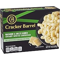 Vista 2 de Cracker Barrel Sharp White Cheddar Macarrones y queso Cena 14 oz cajas paquete de 12