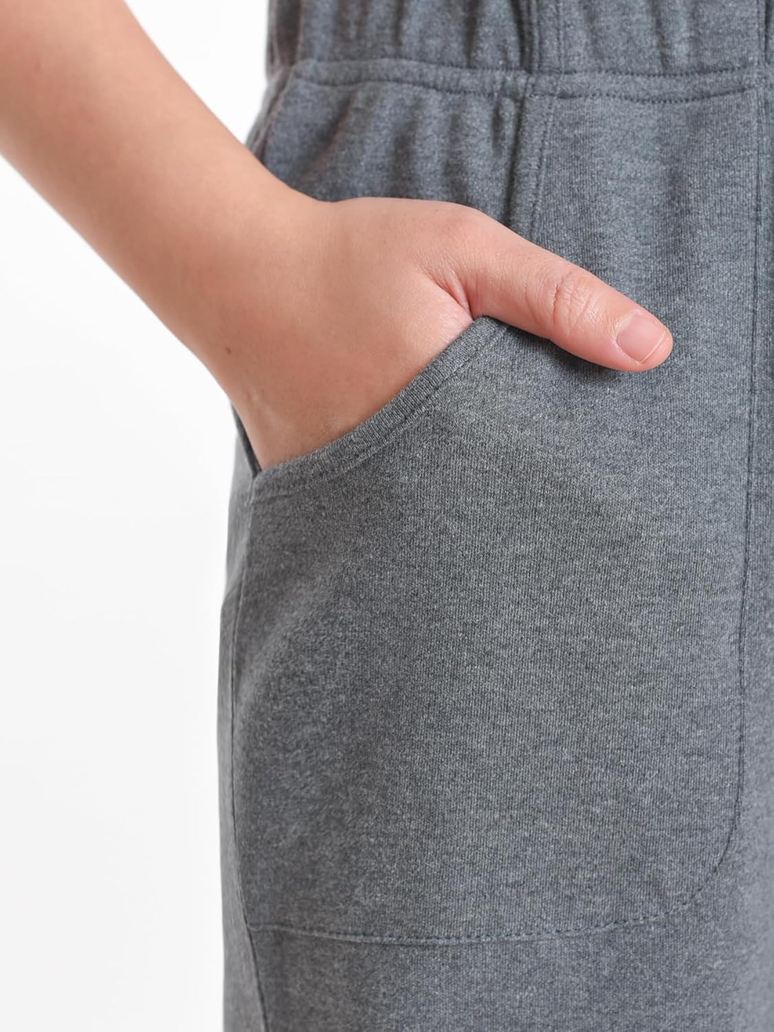 Weintee Women's Petite Elastic Waist Knit Pants - Image 3