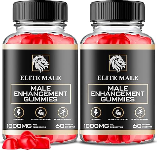 Paquete de 2 gomitas masculinas Elite para hombres, fórmula oficial, gomitas de apoyo masculino de élite - Gomitas masculinas de élite para hombres,