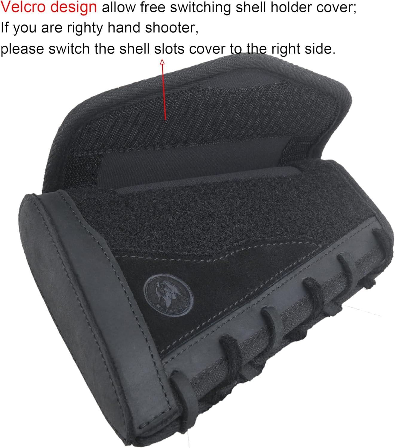 WAYNE'S DOG Leather Rifle Stock Cover Recoil Pad with Cartridge Sling for .357 .30-30 .35 .38