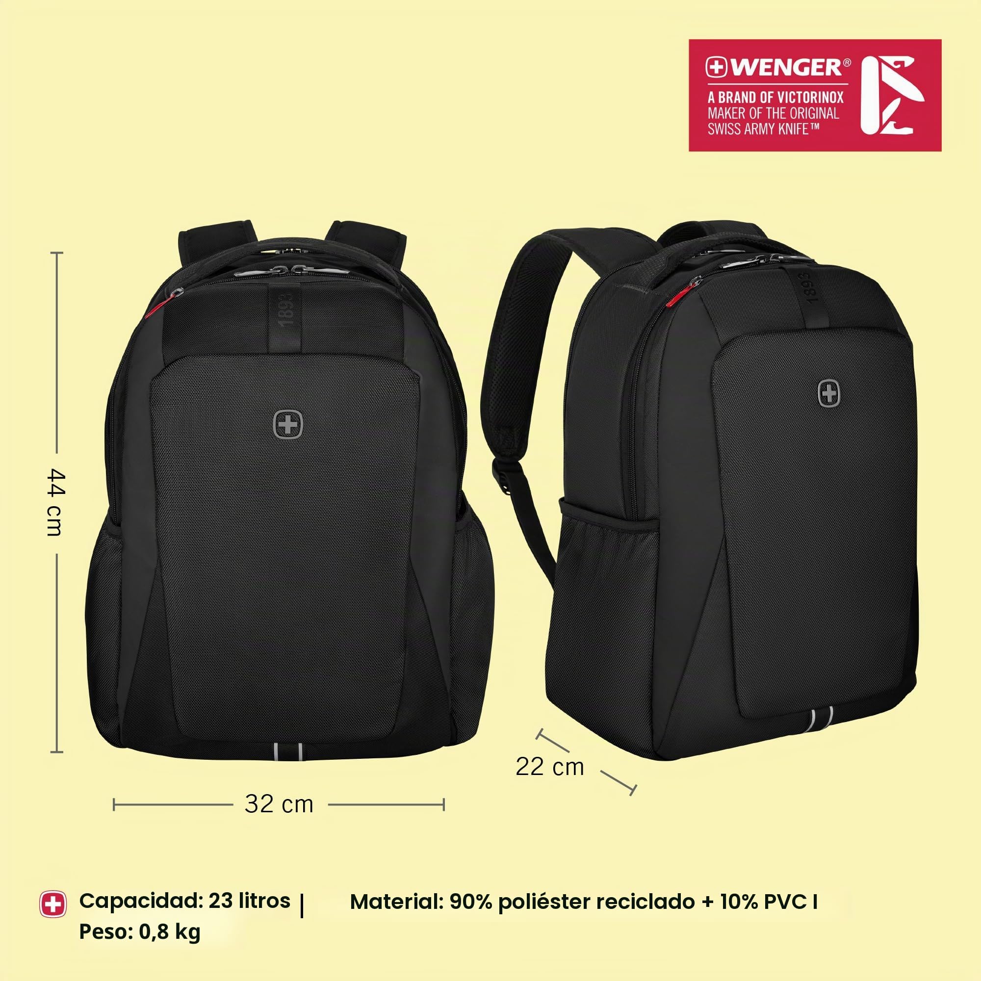 Wenger, XE Professional, 15.6'' Laptop Backpack with Tablet Pocket. Black