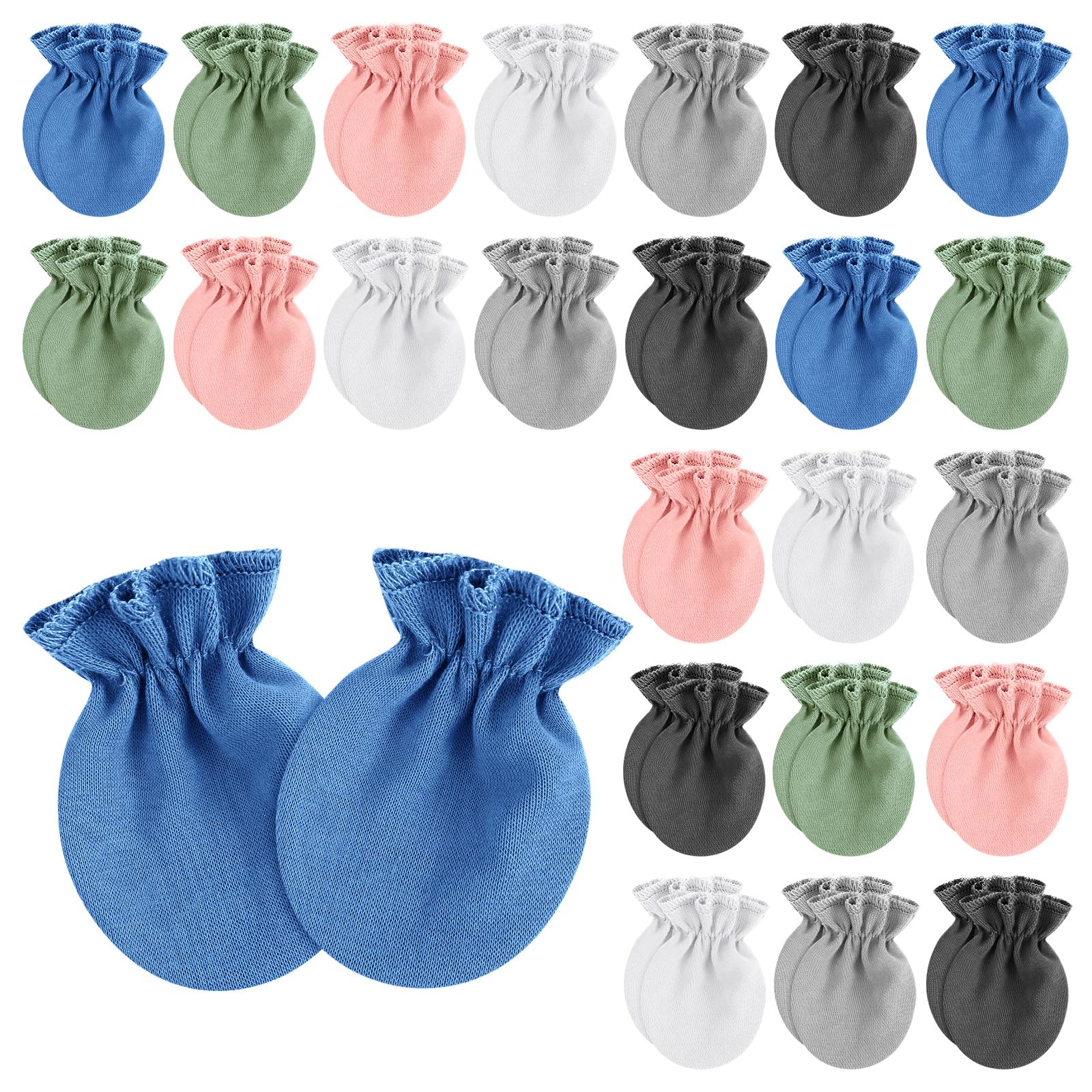 Vabean24 Pairs Preemie Baby Mittens No Scratch Preemie Cotton