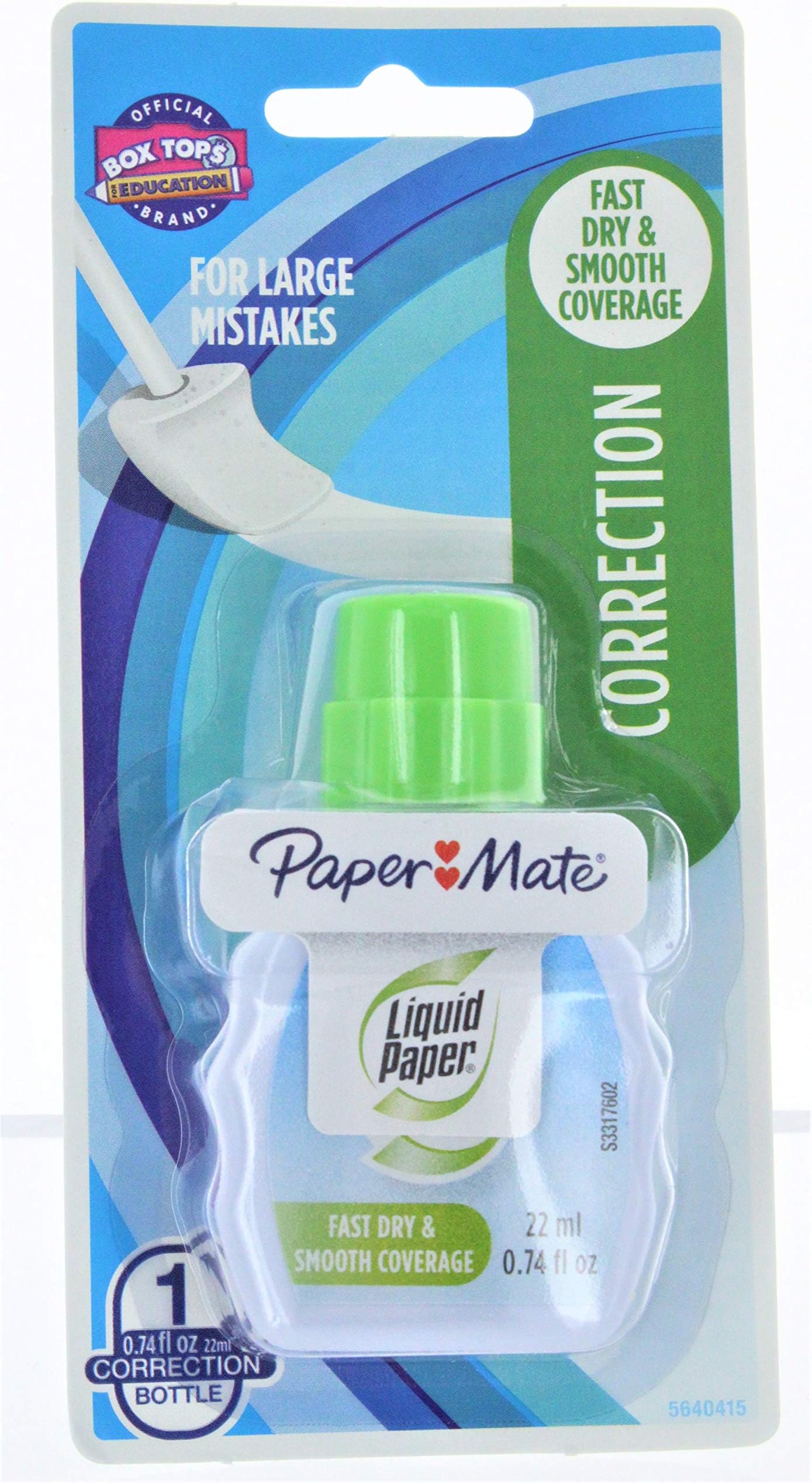 Liquid Paper 5640415 .74 Oz White Liquid Correction Fluid
