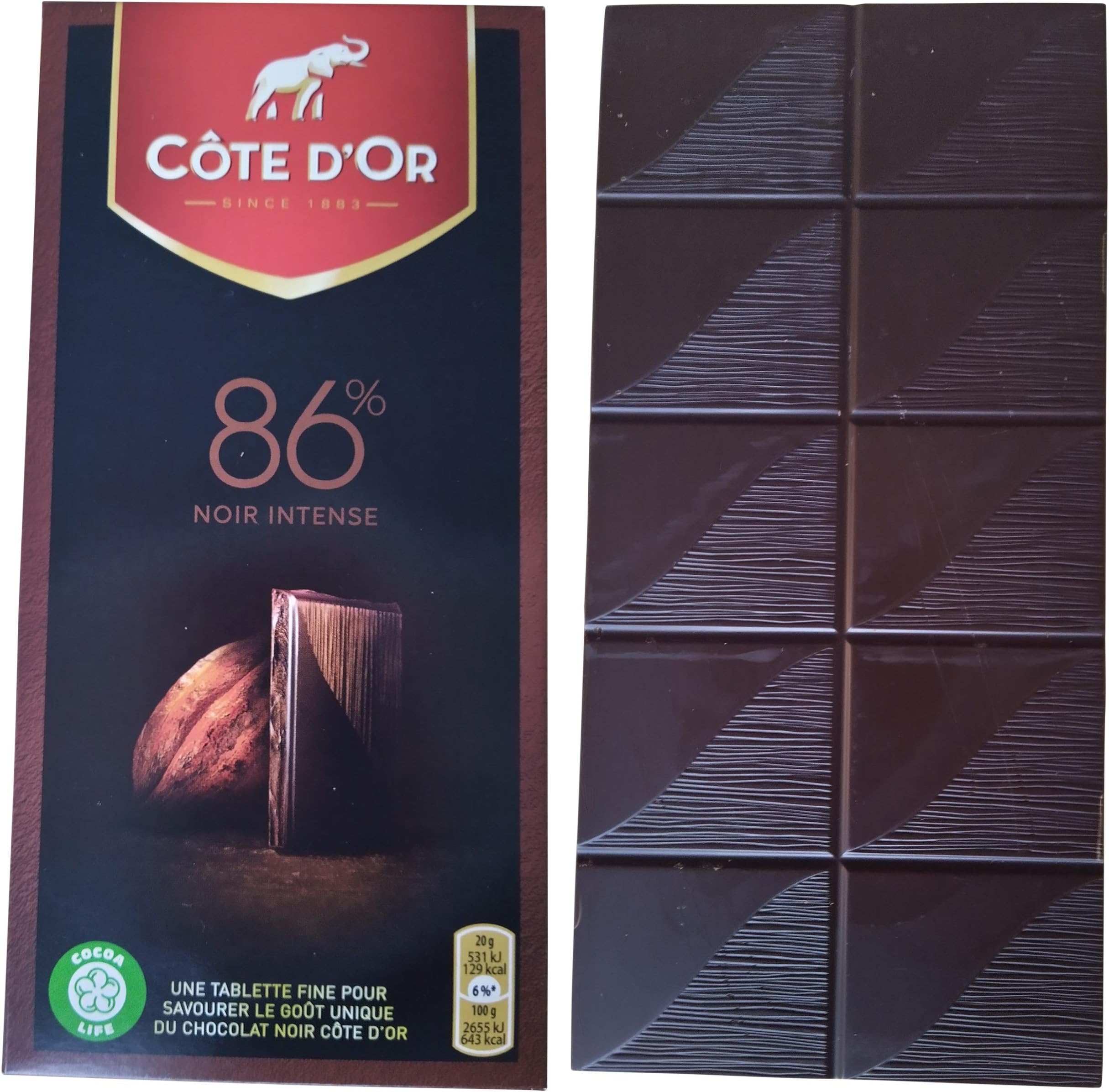 Côte d'Or 86% Noir Brut 100 g