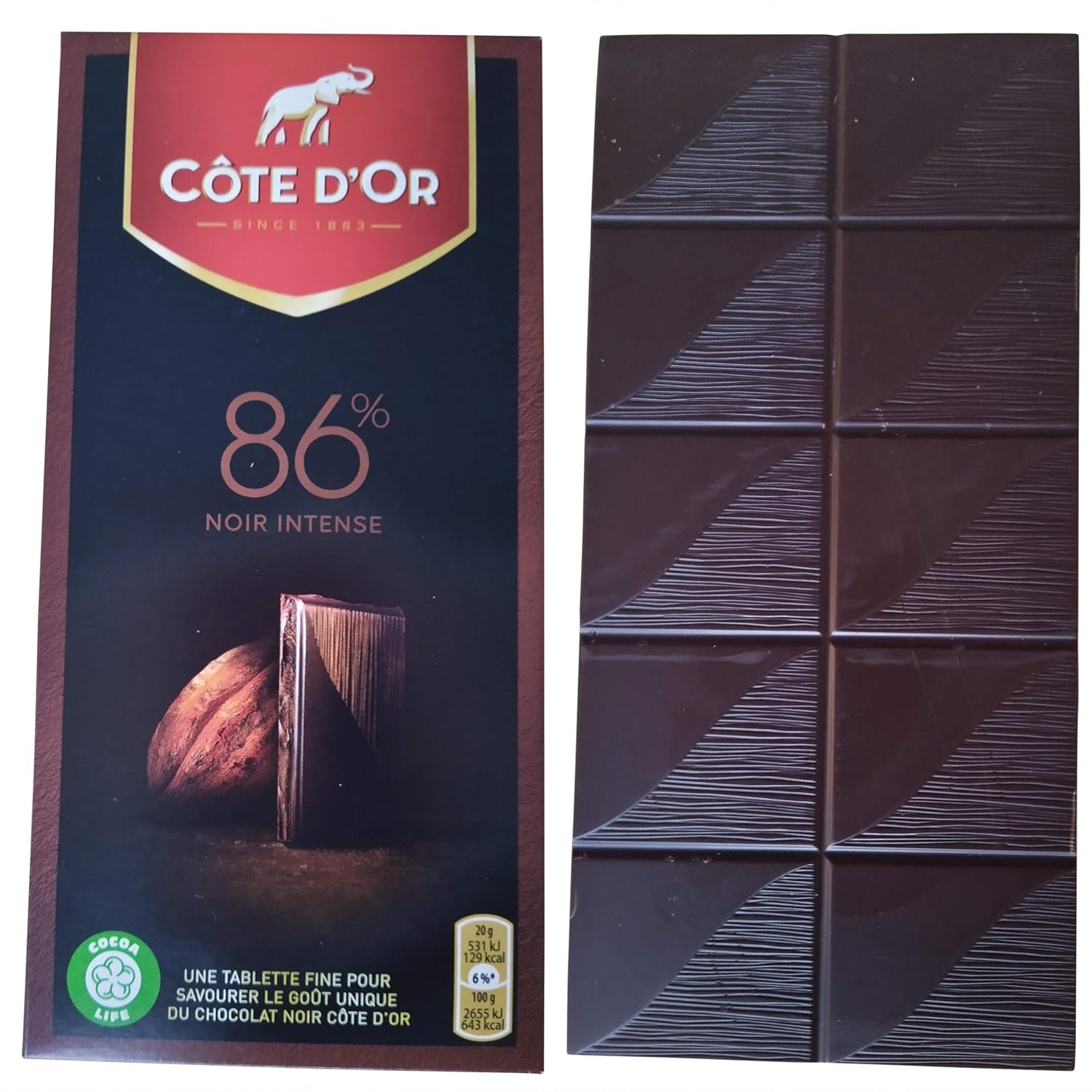 Côte d'Or 86% Noir Brut 100 g
