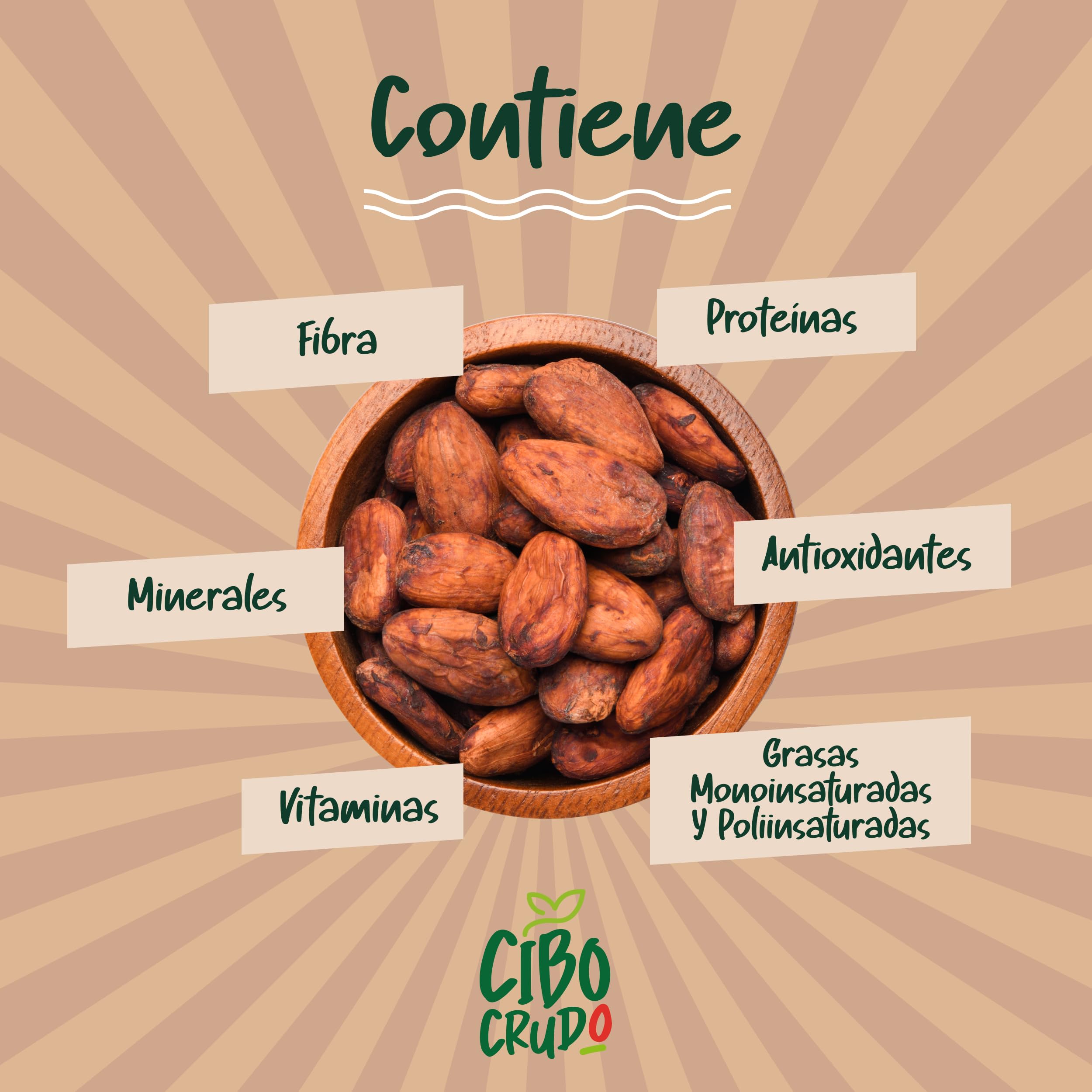 Granos de Cacao Crudo Orgánico 250g - Cacao Puro de Guatemala, Grano o Nibs 100% Natural