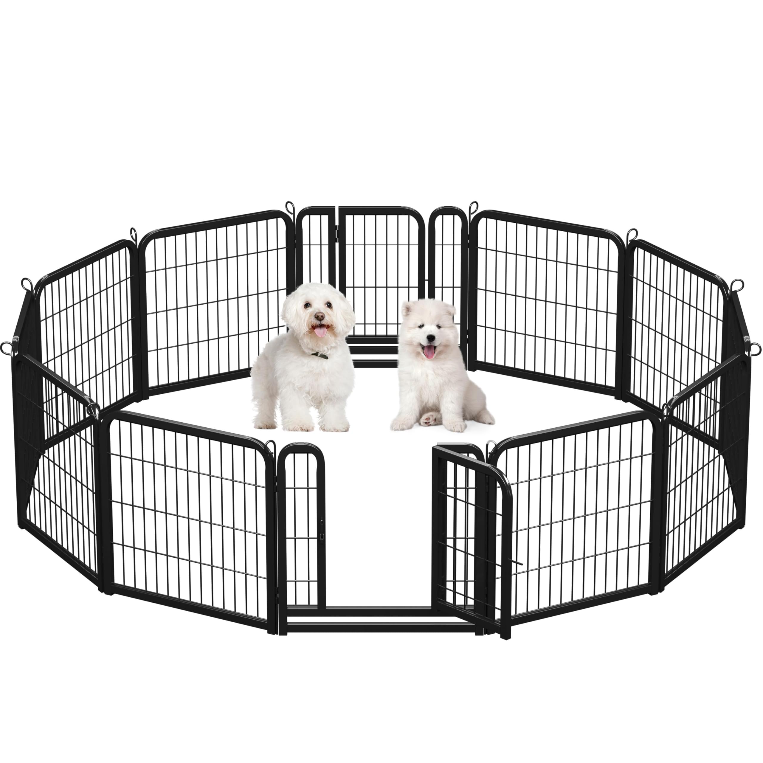 Yaheetech Lightweight Dog Playpen, 12 Panel 60cm Dog Fence Pet Exercise Pen Portable Puppy Play Pen Suitable for RV/Camping — image 1