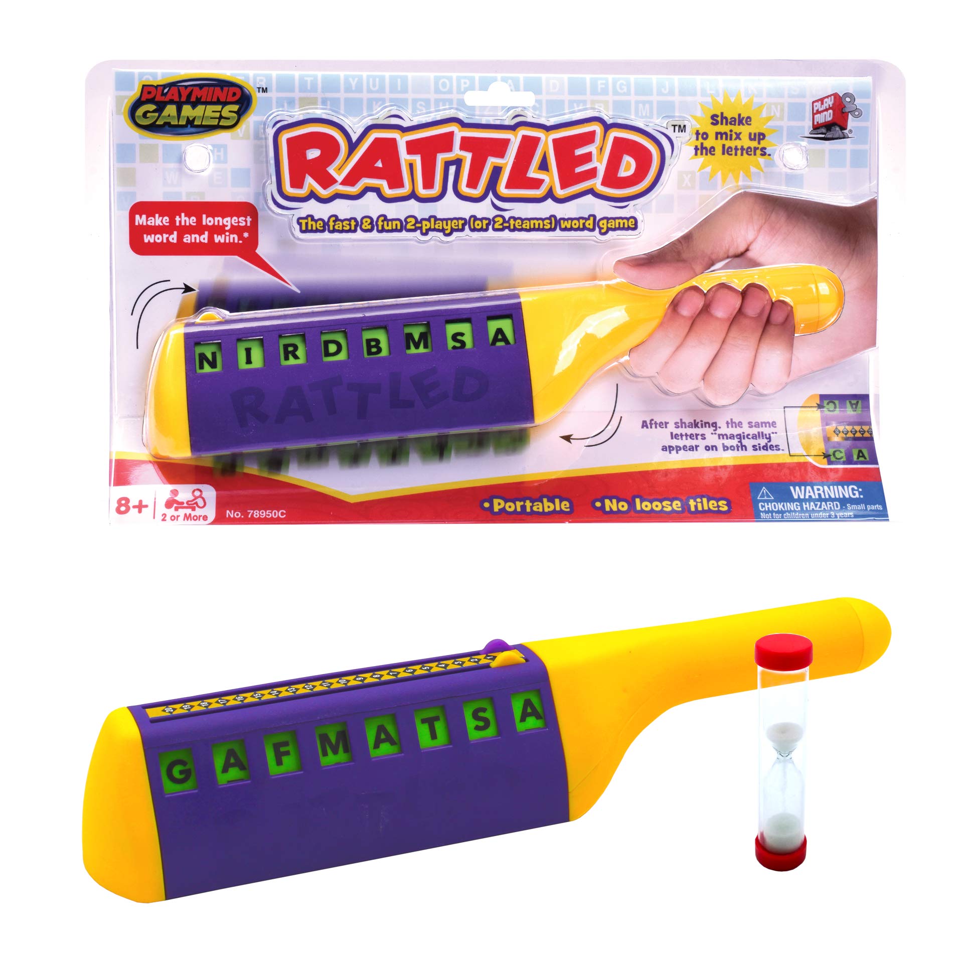 Amazon.com: Rattled - Word Spelling Practice Game for 2 Player / Team  (Travel Edition). See the Letters, Spell & Build The Longest Word! Teach  Strategic Thinking & Word Recognition. Educational Spelling Toy :