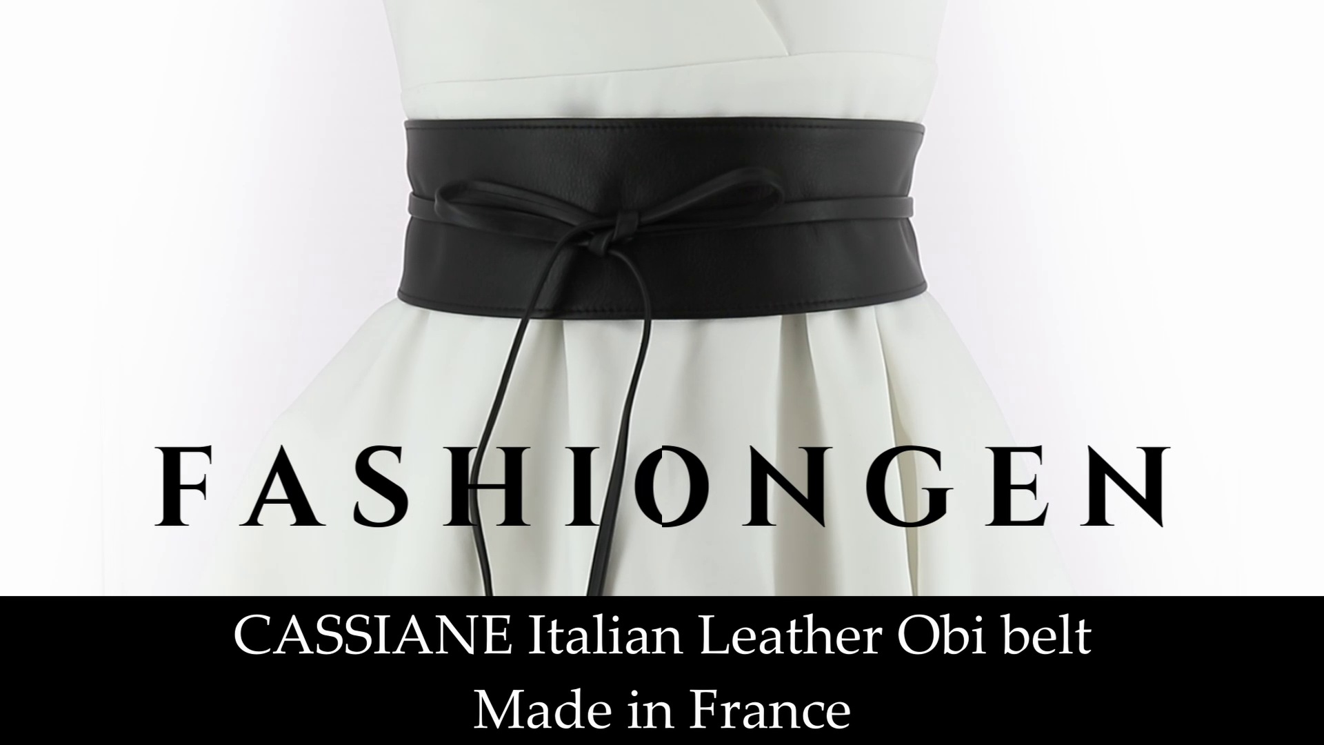 FASHIONGEN - Woman Italian leather Obi belt, CASSIANE  display picture 1