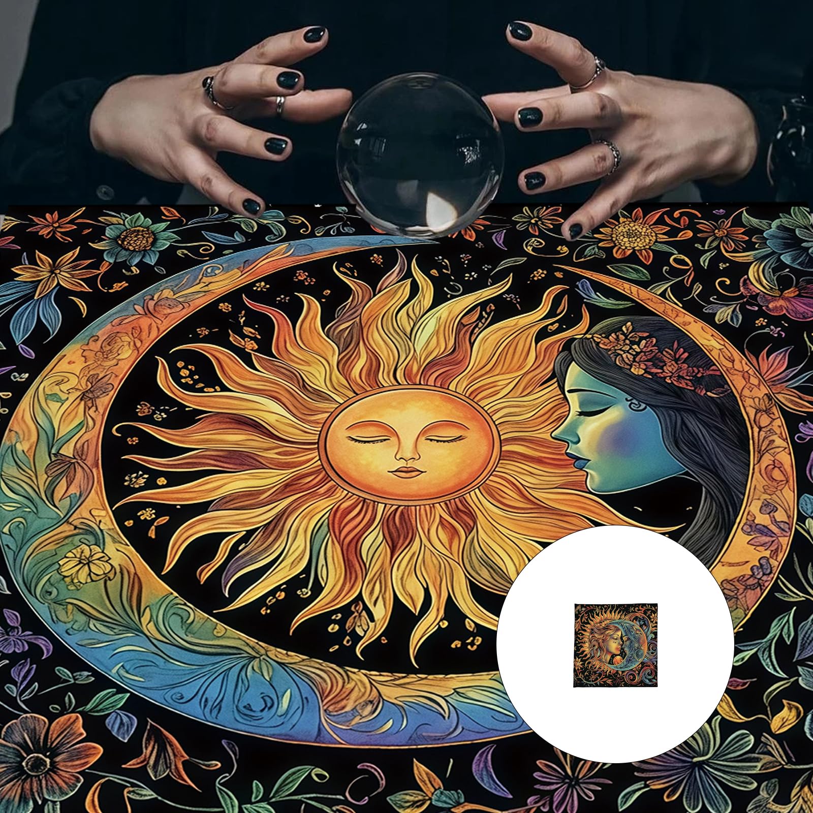 Pratico Tarocchi Pieghevole Panno Facile Da Pulire Velluti Divinazione Mat Tessuto Texture Adatto Per Pratiche Spirituali Velluti Tarocchi Panno