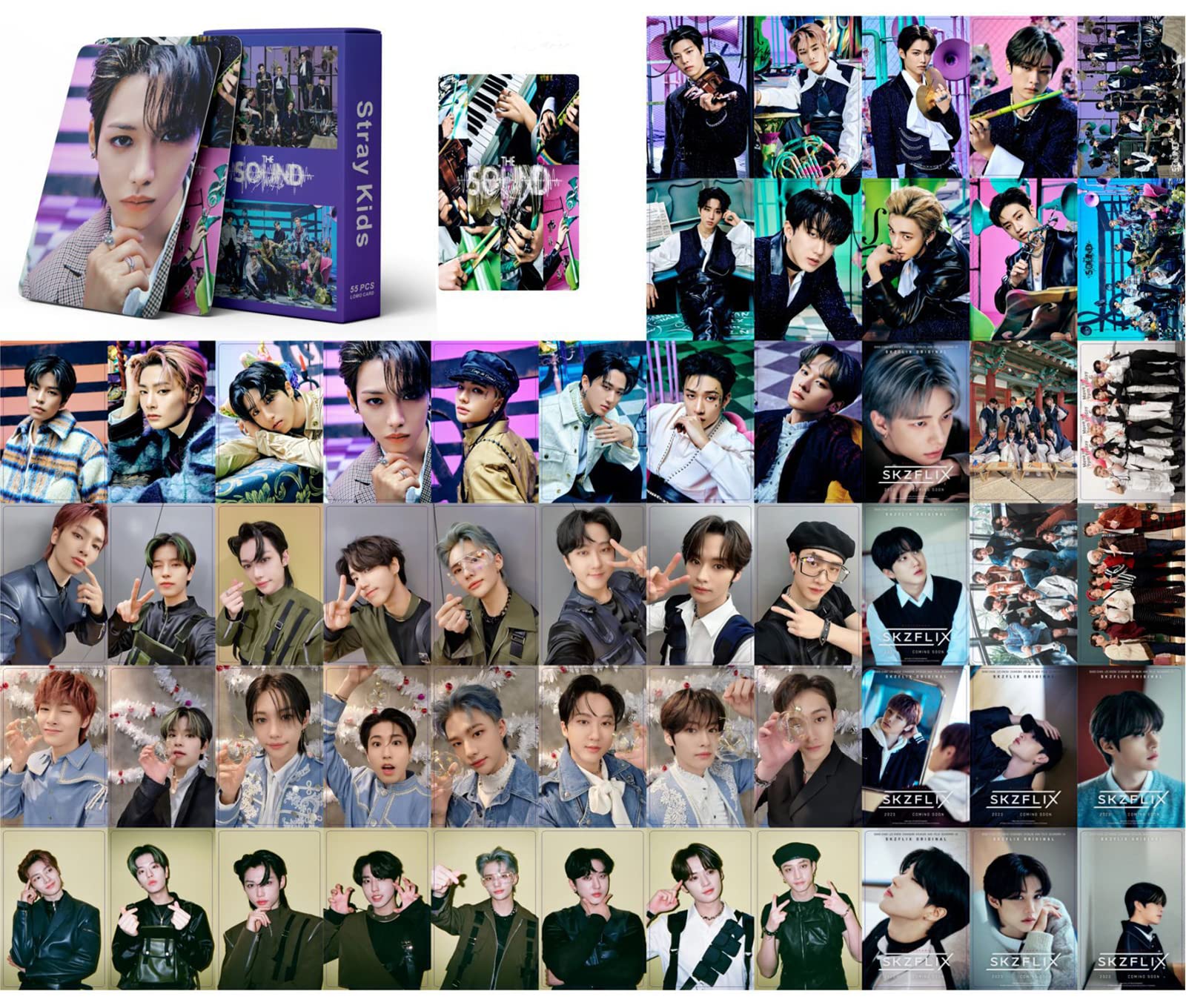 54 Unidades LOMO 54 Photocards Stray Kids The Sound - Tarjetas