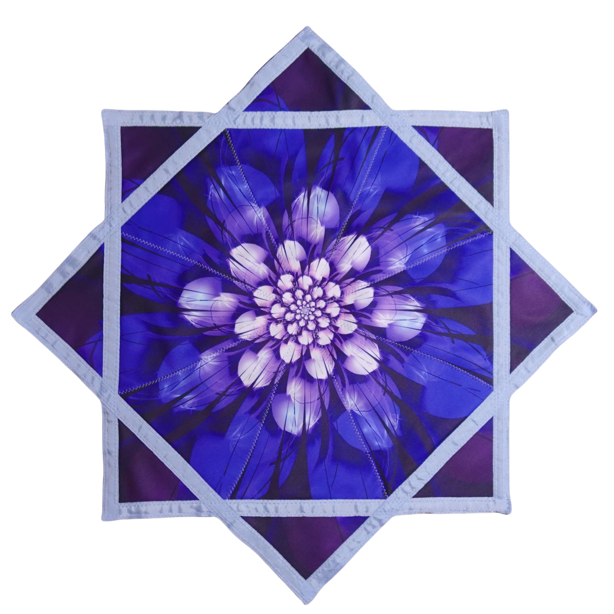 Flowsar - Giocattolo da giocoleria che si illumina al buio, alimentato a energia solare, per principianti, con doppia stampa blu (R06-style3)