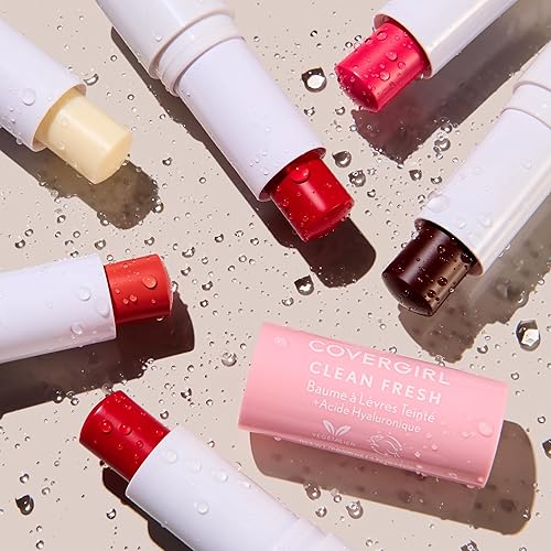 Miniatura 7 de CoverGirl Clean Fresh - Bálsamo labial tintado, fórmula vegana, hidratante, acabado natural, Life is Pink, 1 unidad