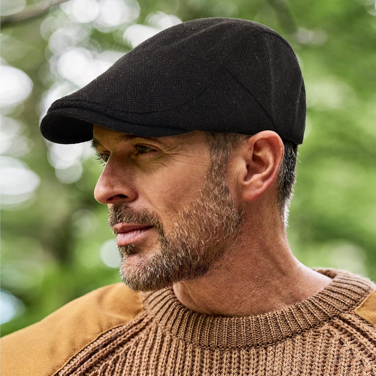 3Pcs Cotton Newsboy Hat for Men Cool Adjustable Flat Cap - Image 5