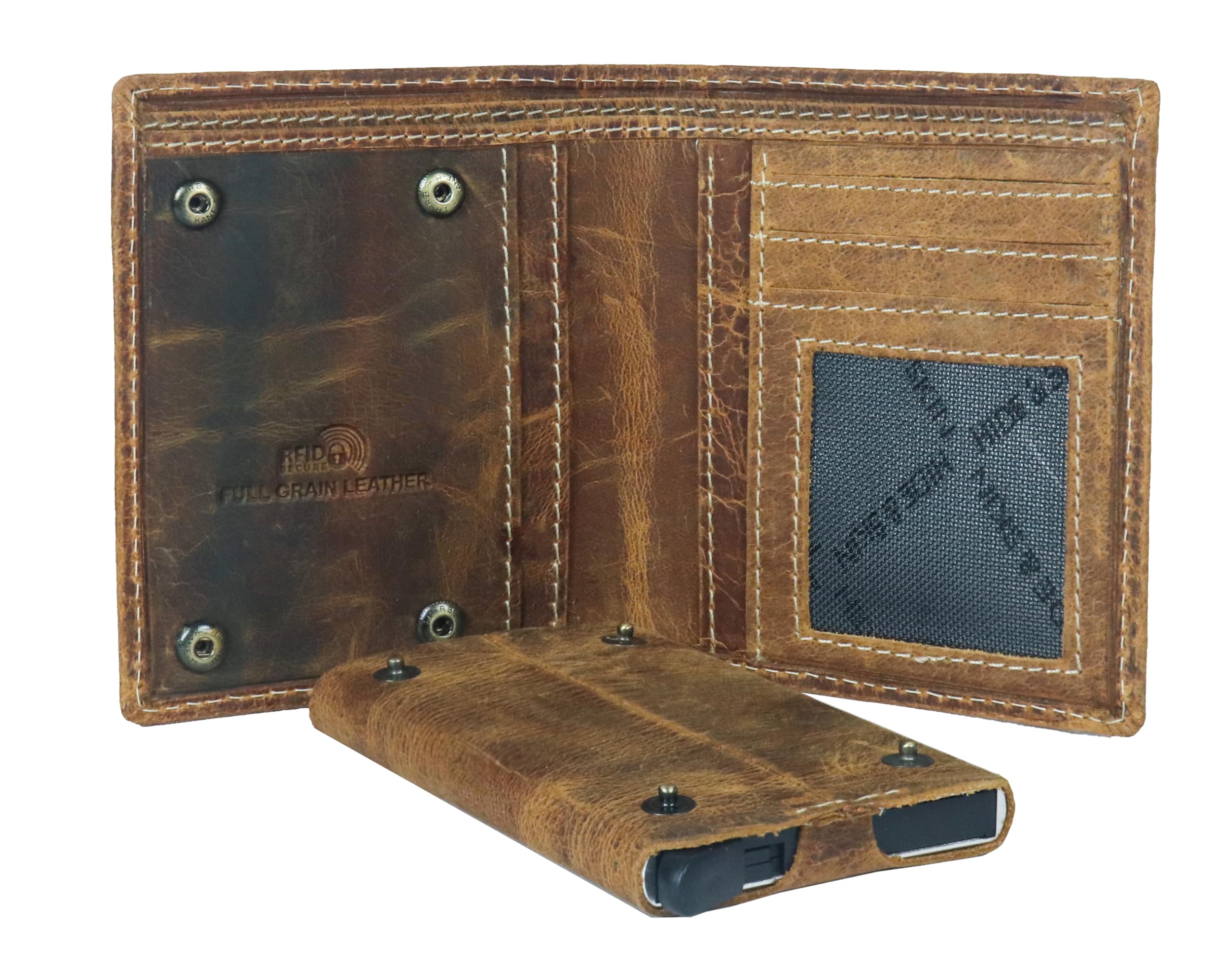 HIDE & SKIN Manchester Genuine Leather Men Wallet with Detachable Card Case, (B09CGXMZ8W) Amazon Price History, Amazon Price Tracker