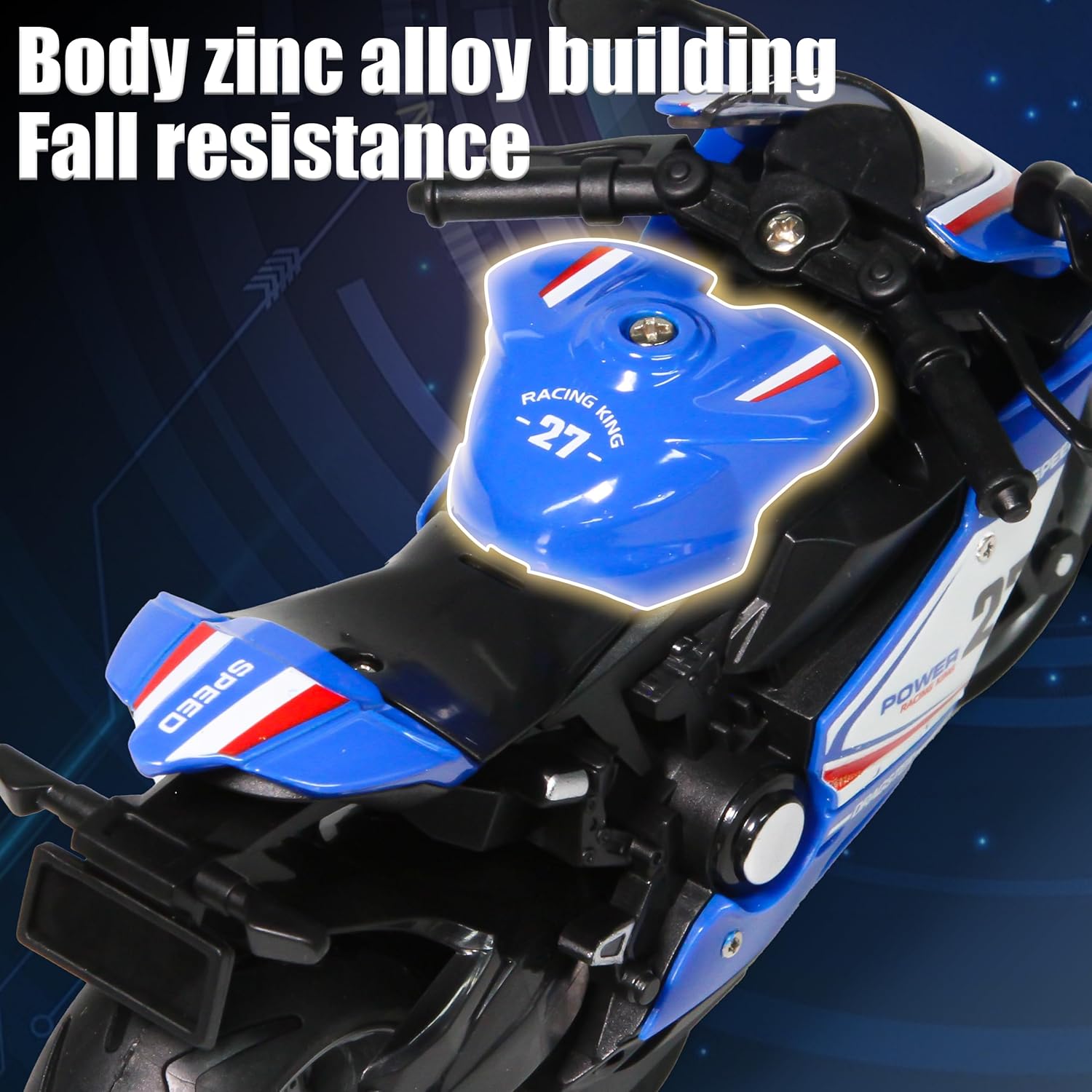 4 Pack Friction Powered Alloy Metal Motorcycle Toys, 1:12 Scale Pull Back Toy Cars for Kids Playing, Diecast Collection Gift for Man, for Birthday Christmas Anniversary Present