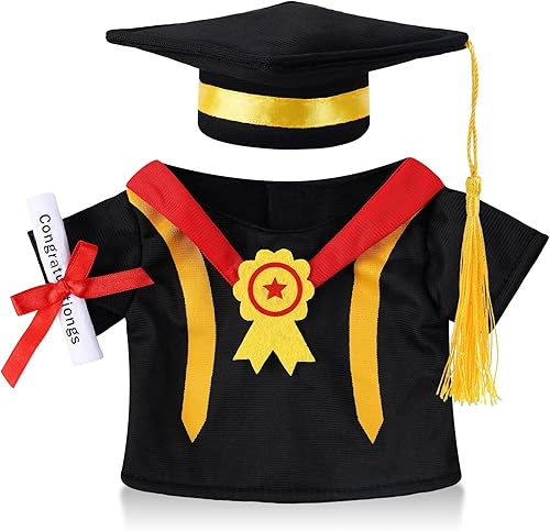 Miniatura 22 de Juego de 2 lindas camisa o falda de oso de peluche que se adapta a la mayoría de los animales de peluche de 14 a 18 pulgadas, construye una ropa