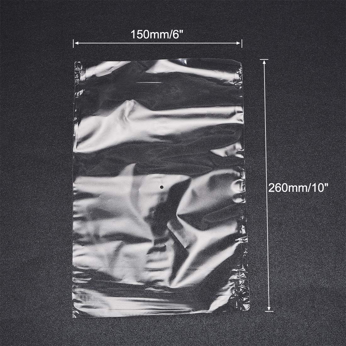 sourcing map Sacs d'emballage thermorétractables POF, 10 x 6 pouces 100pcs Sacs d'emballage rétractables Sacs de scellage d'emballage transparent et industriel