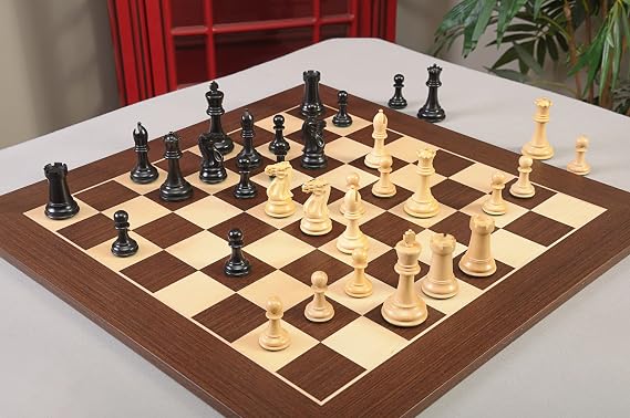 The House of Staunton - The Professional Chess Set - Pieces Only - 3.75 King - Ebonized Boxwood