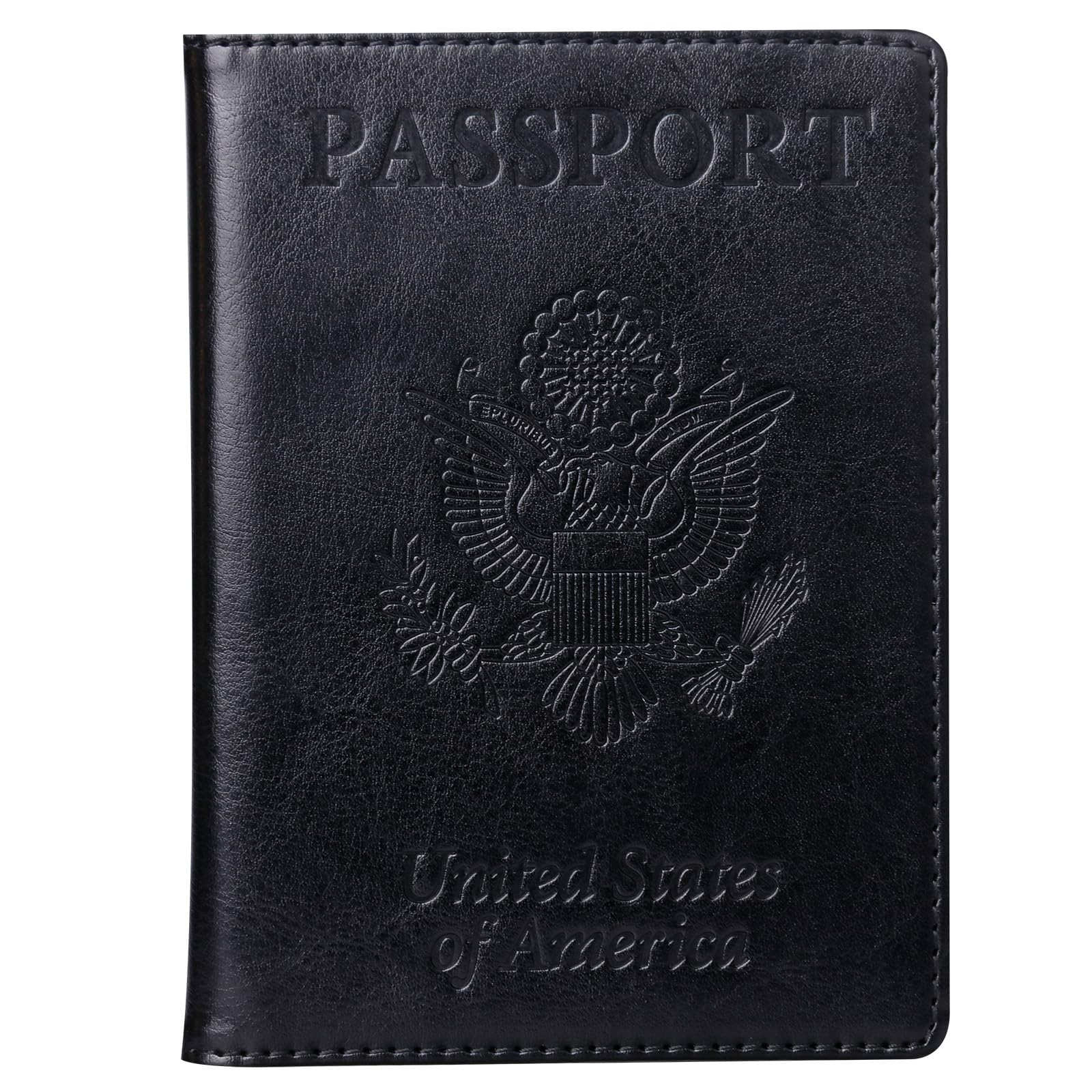 TIGARI Passport Holder for Travel Women Men, Valentines Day Gifts PU Leather Wallet Cover Case Sleeve, Waterproof Protected Document Organizer,