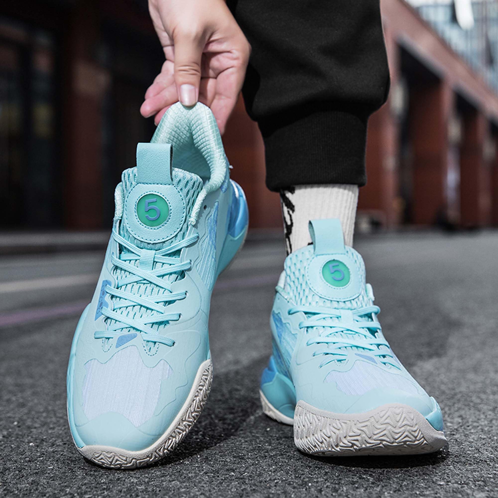 Zapatillas de Baloncesto Acolchadas de Alto Rendimiento for Hombre, Parte Superior Transpirable y Duradera, Soporte Ligero, Zapatillas Deportivas Elegantes