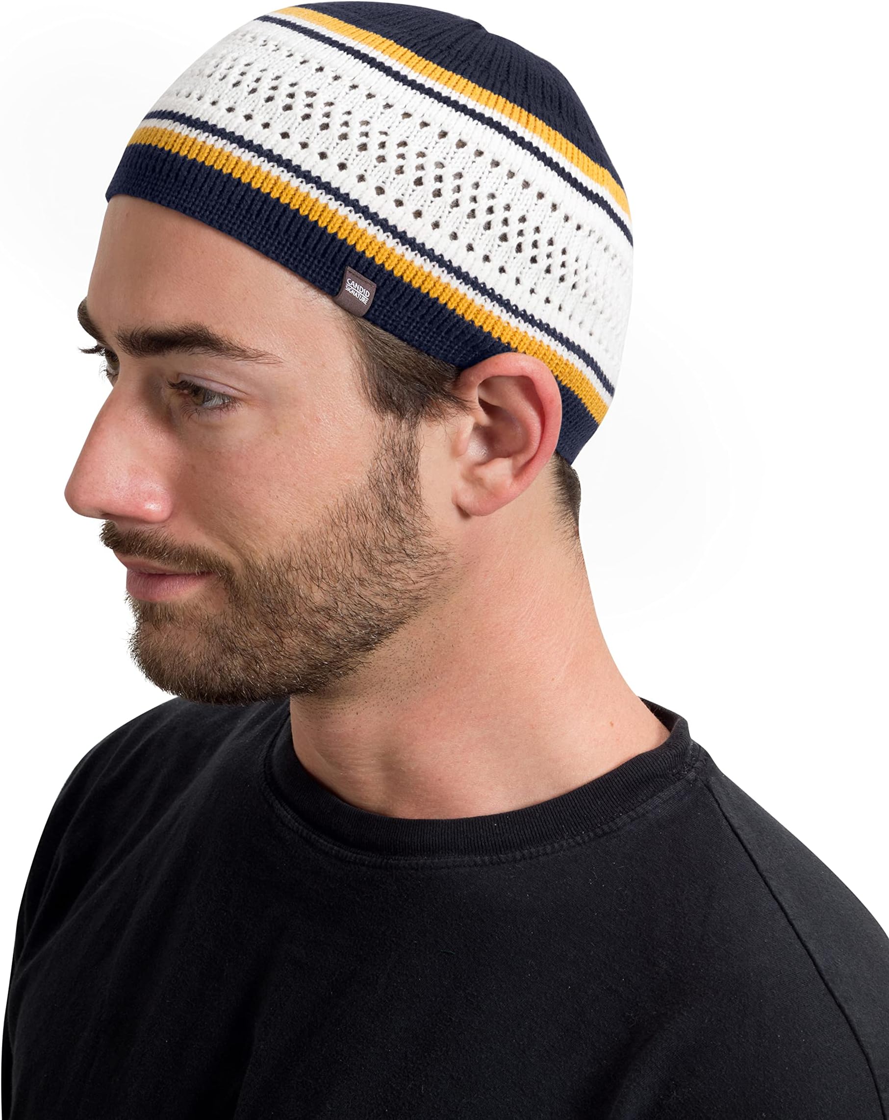 Breathable Cotton Stretchy Skull Cap Kufi Hats for Men in Cool Designs | Helmet Liner | Muslim Ramadan Gifts Eid Gifts