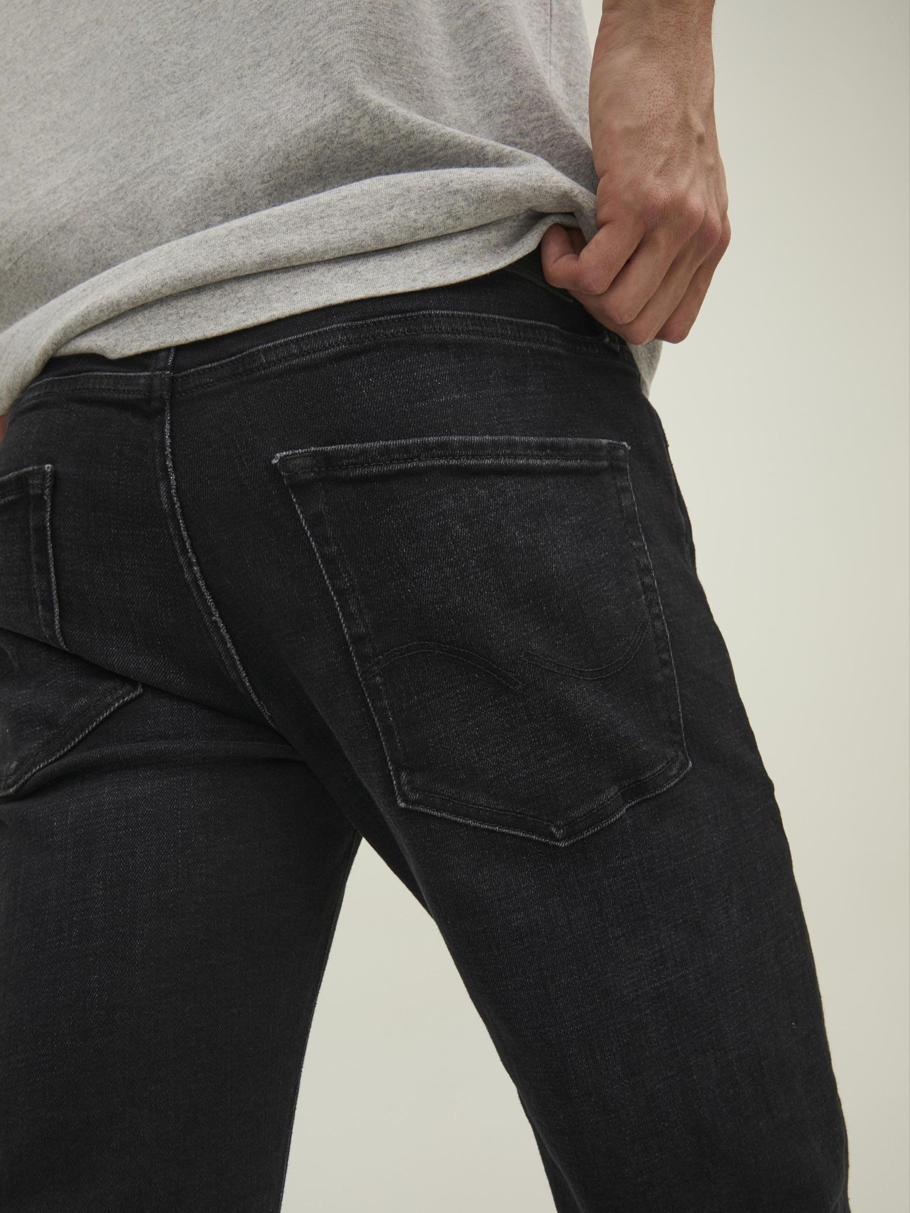 Jack & Jones Herren Jeans JJIMIKE JJORIGINAL JOS 111 -Relaxed Fit -Schwarz – Bild 6