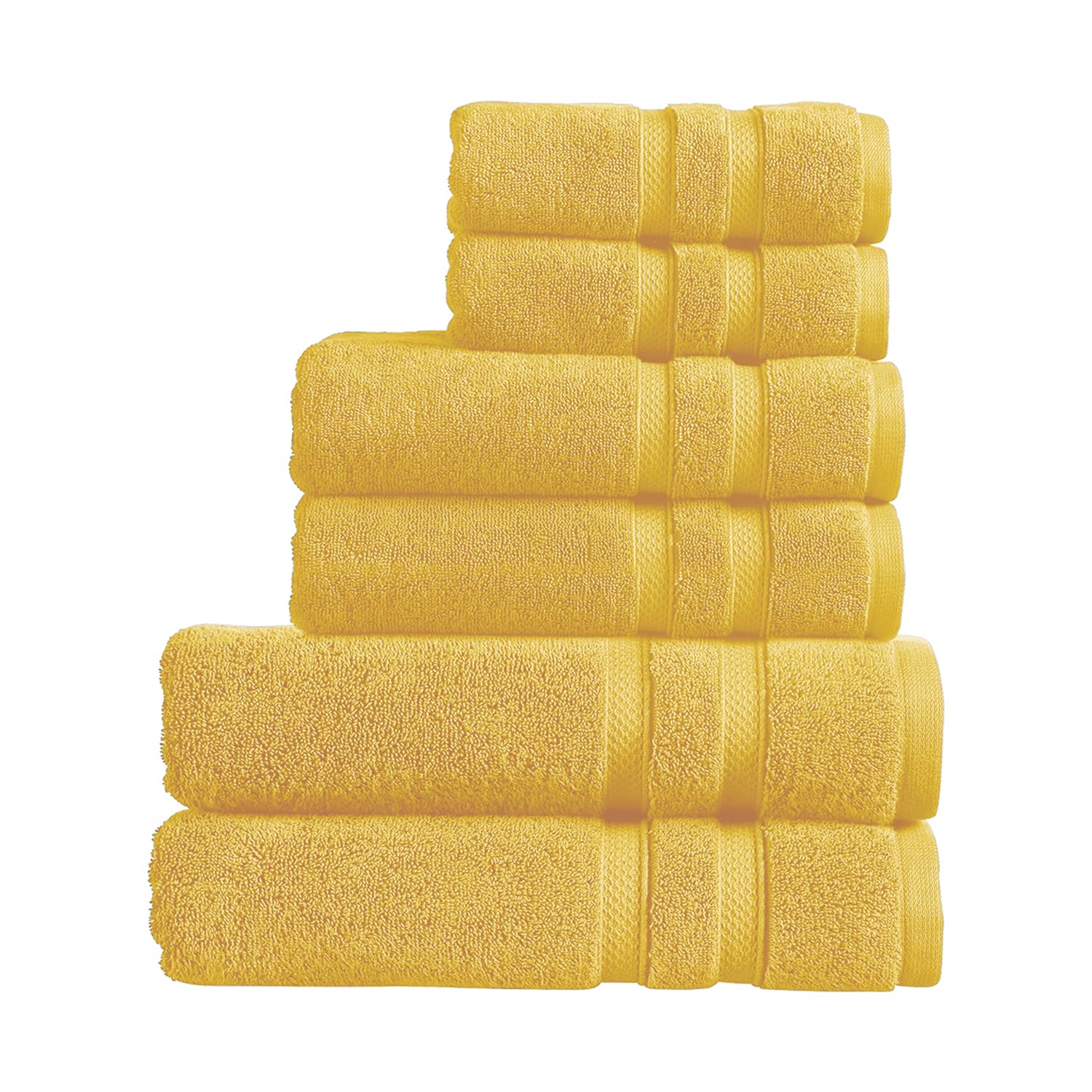 Christy Chroma Bath Towels | Set of 2 | Highly Absorbent Heavyweight 675GSM | Bold and Bright | Soft Velvety Smooth Bathroom Shower Towels | 100% Cotton | Sustainably Made | White — view 150