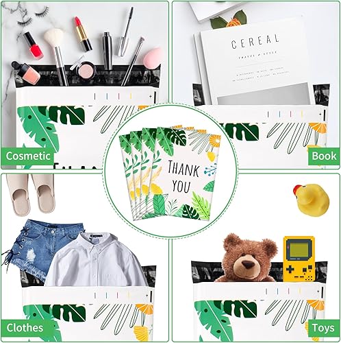 Miniatura 3 de Oududianzi 100 sobres grandes de polietileno, bolsas de envío de 10 x 13 pulgadas, sobres de envío de moda, bolsas de embalaje de plástico,