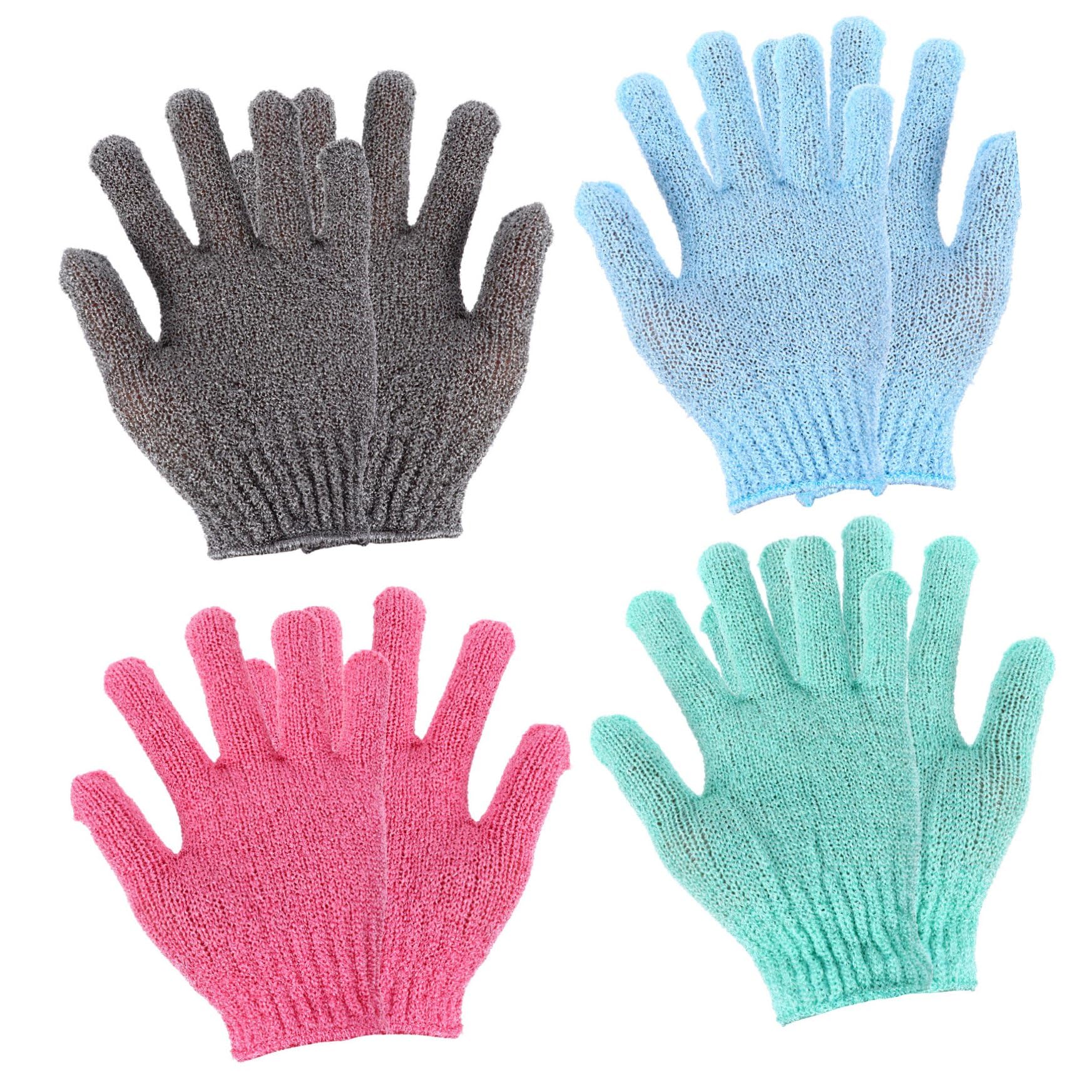 FOMIYES 12paare Peelinghandschuhe Für Körperreinigung Effektive Entfernung Abgestorbener Hautzellen Für Dusche Und Spa Farben