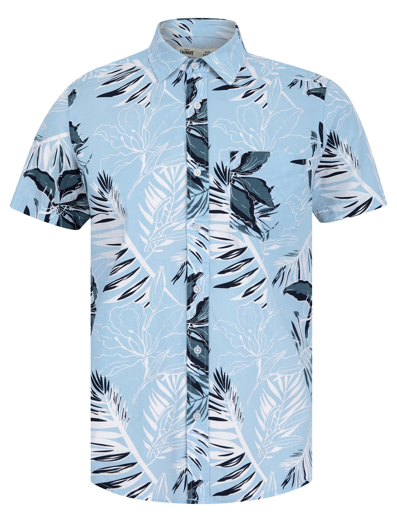 Tokyo Laundry Men's 'Mahana' Tropical Print Short Sleeve Cotton Poplin Hawaiian Shirt