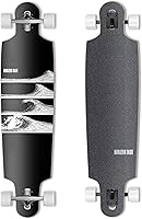 HORIZON BLUE 39" Urban Longboard Cruiser - Canadian Maple Drop-Through Deck, Anti-Wheelbite, 70mm High-Rebound Wheels