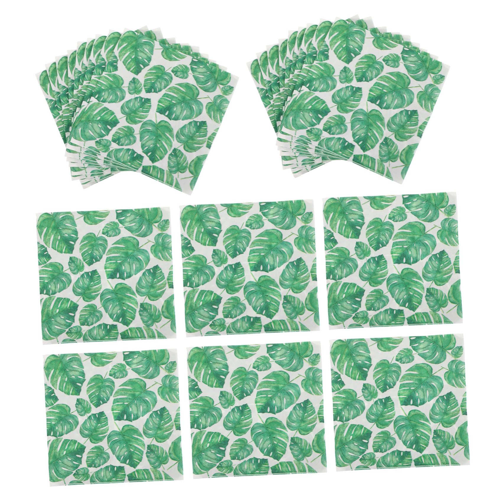 Healeved 4piezas Servilletas Decorativas De Fiesta Estampado De Paquete Por Bolsa Para Celebraciones De Verano y Decoración De Eventos
