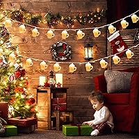 Vista 7 de Guirnalda de luces de jarras de cerveza, luces de decoración de celebración, 8.5 pies, luces tropicales al aire libre con 10 luces de jarras