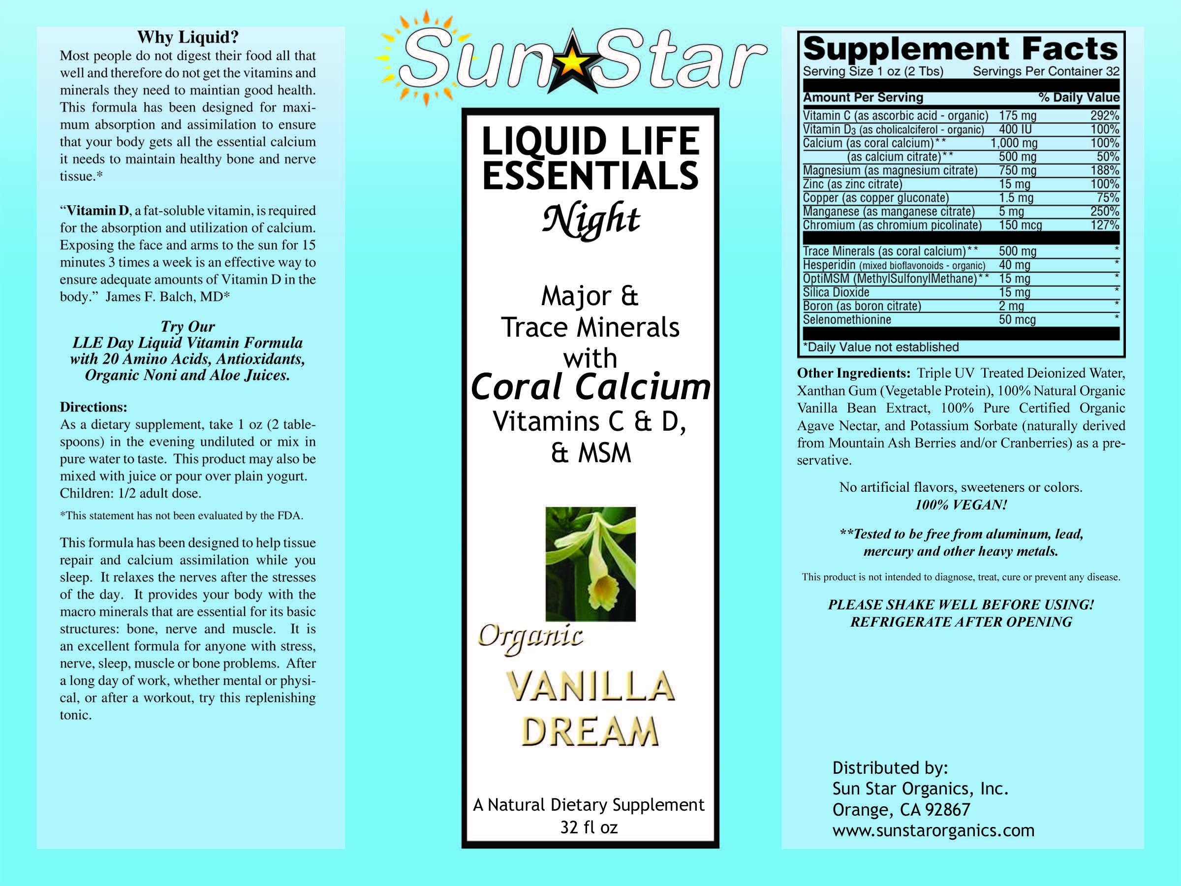 Liquid Life Essentials Night Formula (Vanilla)