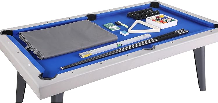 Playcraft Santorini 82 Outdoor Slate Pool Table with Dining Top and Ping Pong