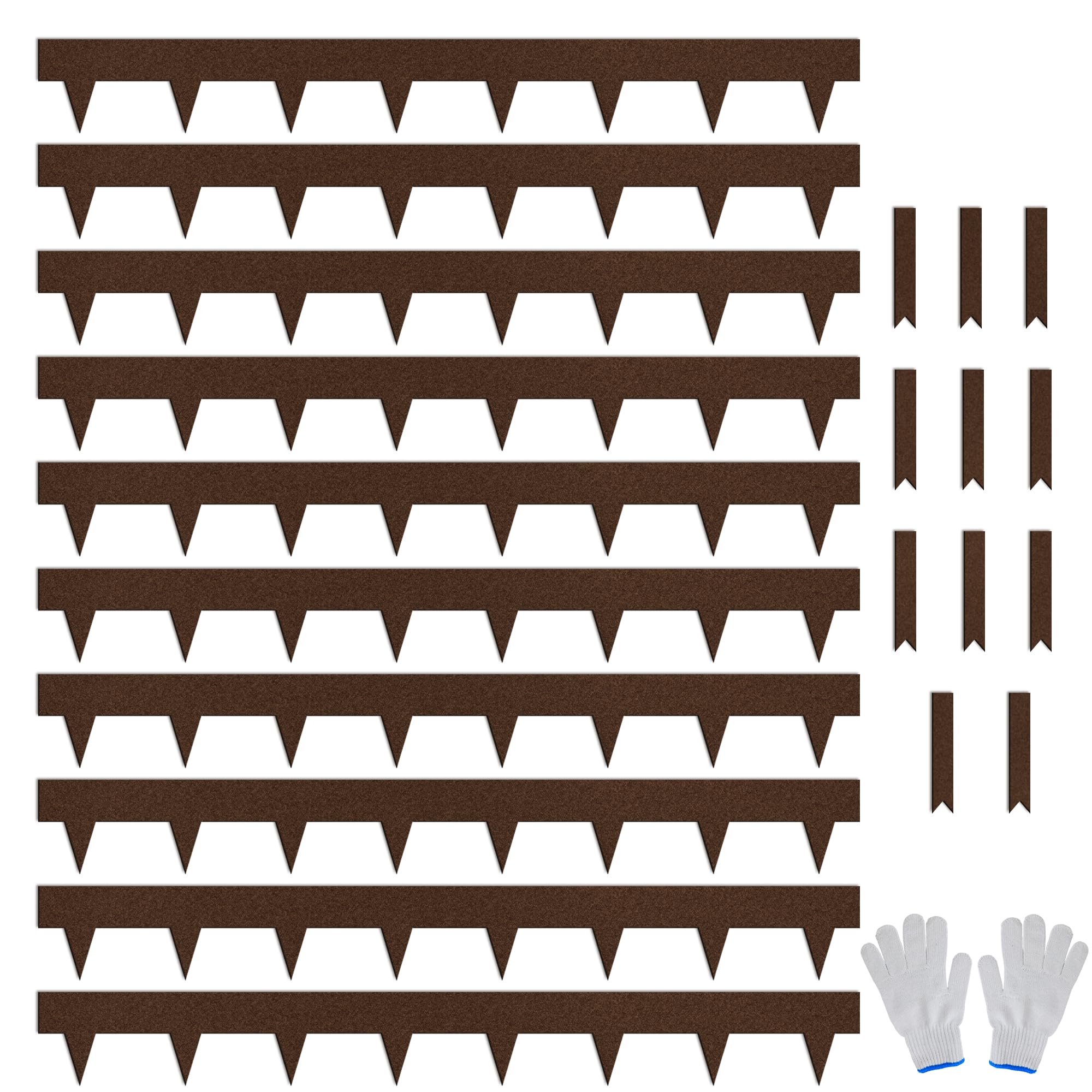 Worth Garden 33ft Bronze Powder-Coated Landscape Edging