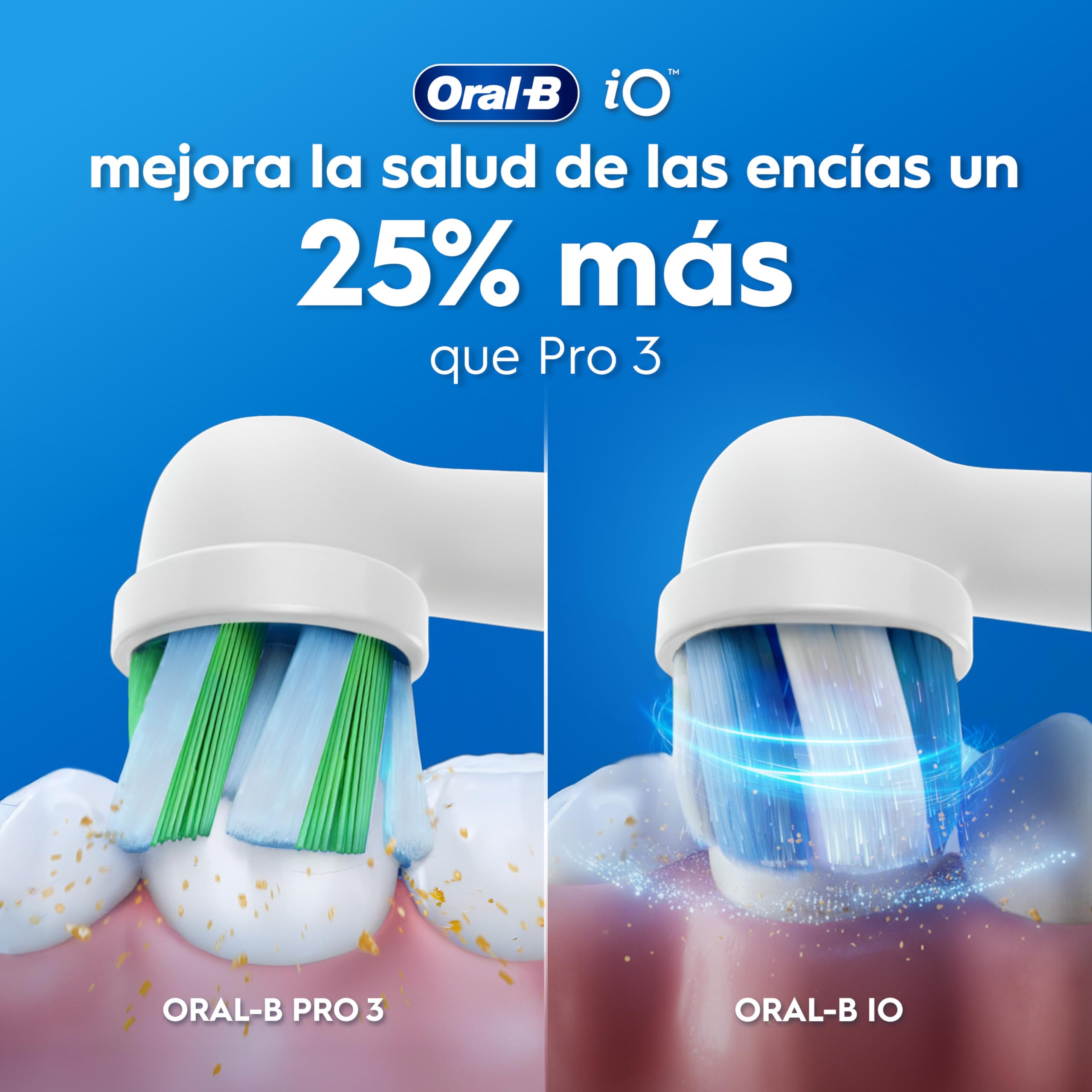 Oral-B iO 2 Cepillo de Dientes Eléctrico Verde Bosque, 1 Cabezal, 1 Estuche De Viaje, 1 Soporte de Recambios de Viaje, 3 Modo - 5