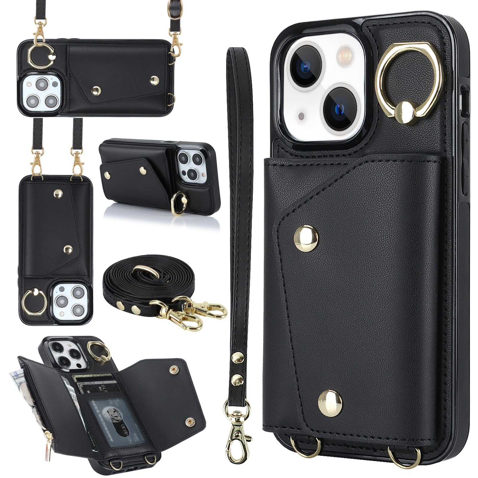 VAOXTY Compatible With IPhone 14 Pro Max Wallet Case With Card Holder Crossbody - View #6